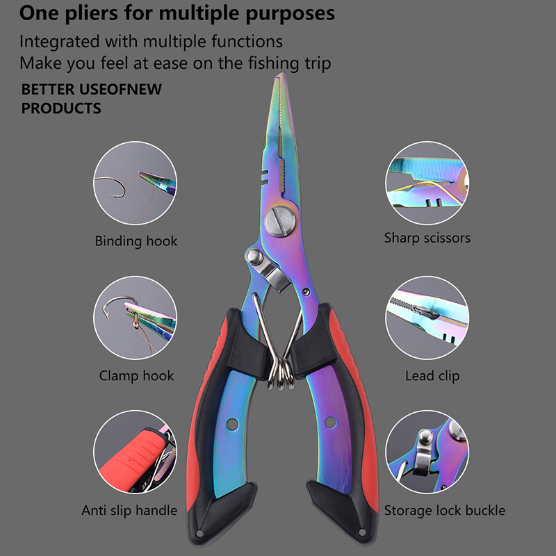 1Pc 多機能フィッシングプライヤー滑り止めステンレス鋼釣り - Fishing Line Cutter のレビューと価格