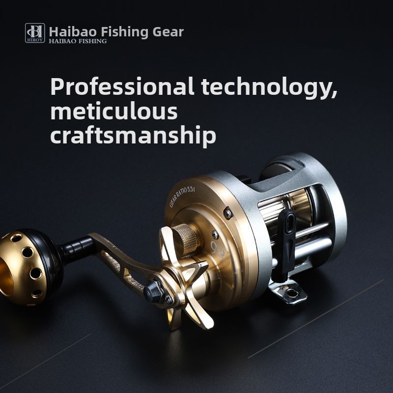 HD300メタル製、海水釣り用、スローリール、10倍速比、磁 - Ice Fishing Line のレビューと価格