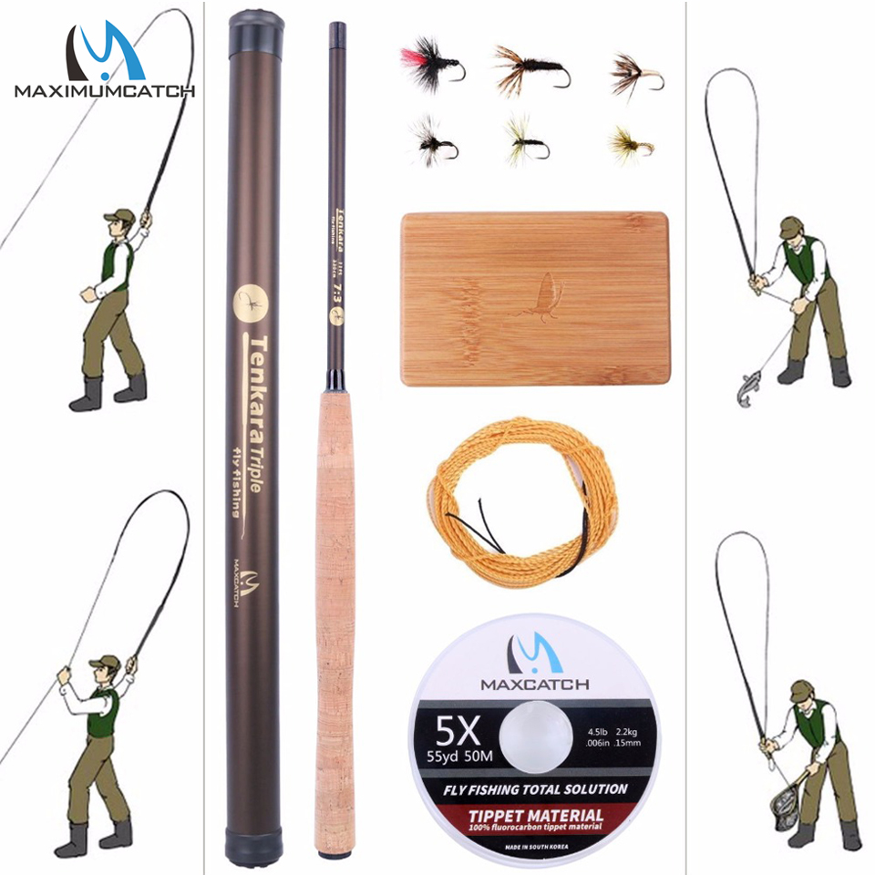Maximumcatch-カーボンファイバーフライ釣り竿,i - Fishing Line Box のレビューと価格
