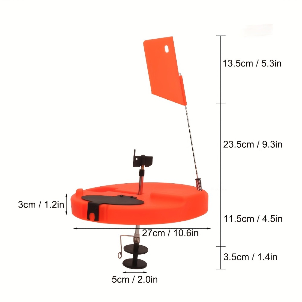 1PC オールインワン氷上釣りティップアップ |   オレン - Ice Fishing Line のレビューと価格