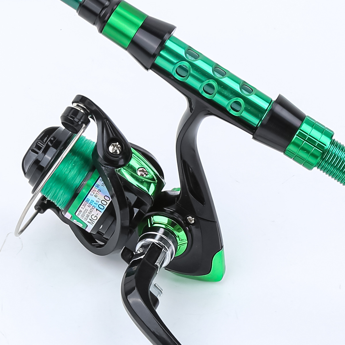 1.8メートルグリーンカーボンファイバーテレスコピックルアー - Fishing Line Box のレビューと価格